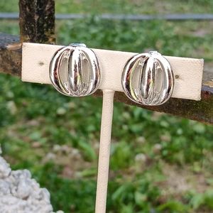 Vintage Silver Clip on Earrings